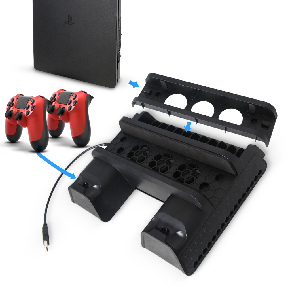 Máy Làm Mát Đa Chức Năng PS4 Slim Pro Đế Đứng
