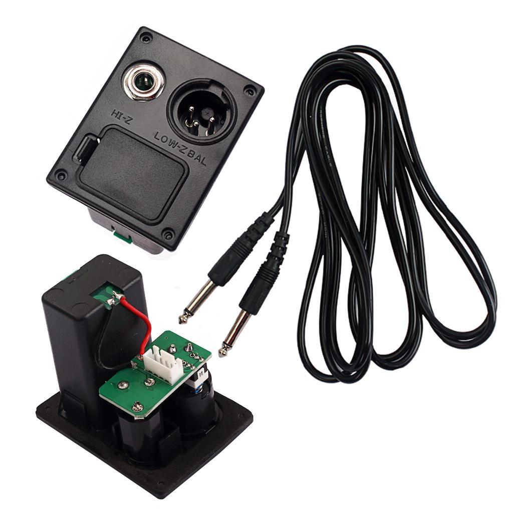 EQ Equalizer System Preamp Piezo Pickup LCD Tuner Classical Guitar Accessory