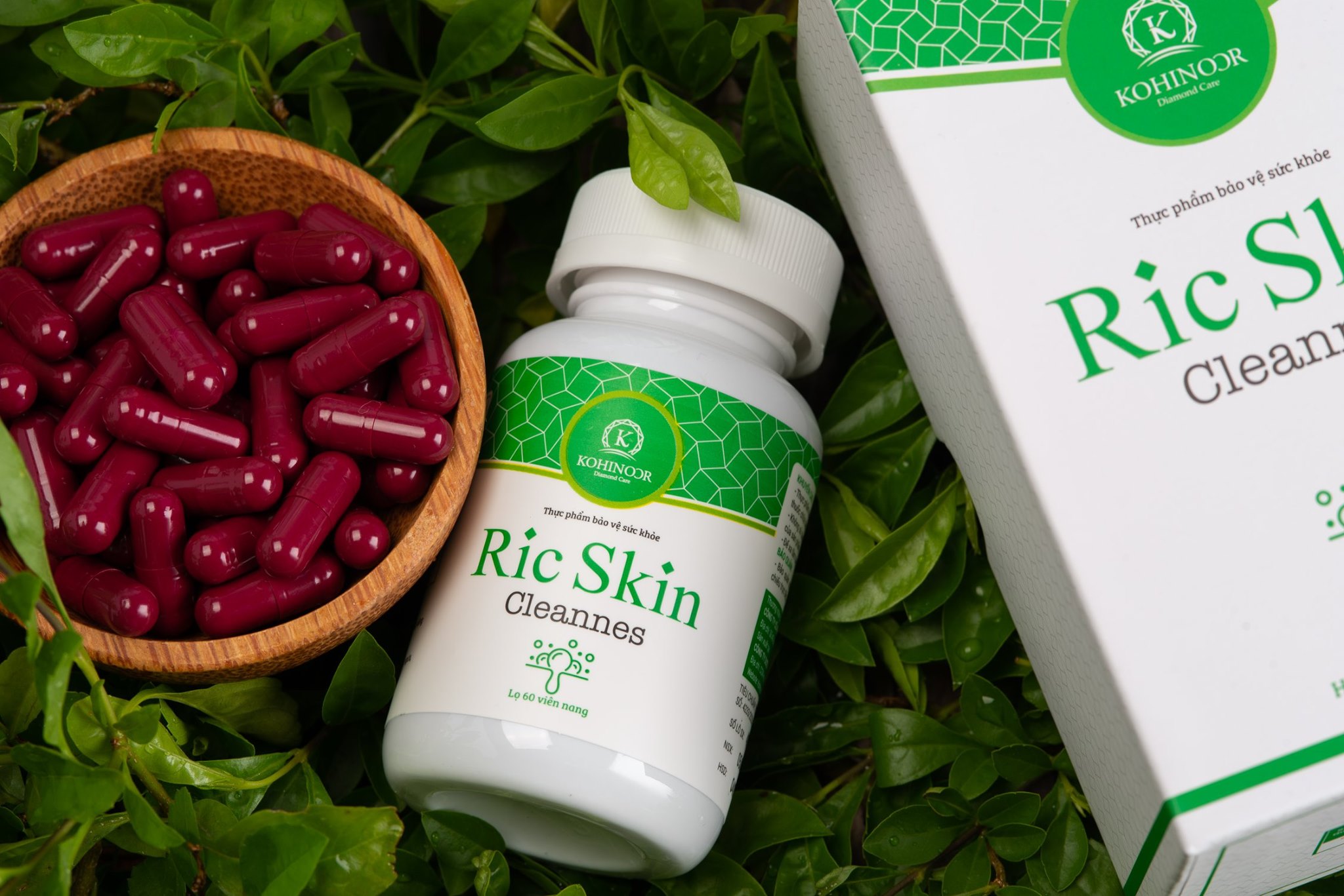 Viên Uống Ric Skin Cleannes Hỗ Trợ Sạch mụn, Mát Gan