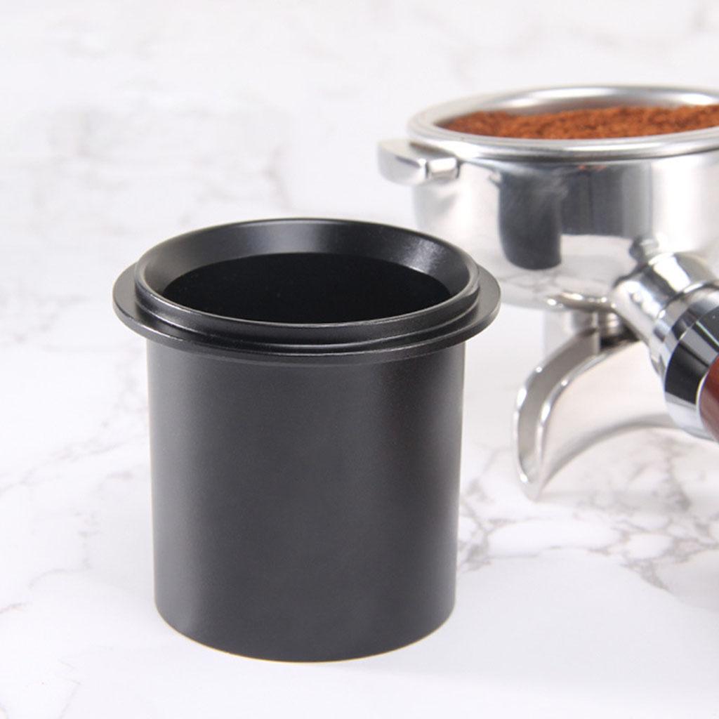 Aluminum Alloy Coffee Dosing Cup Sniffing Mug Powder Feeder Coffee Distributor for Espresso Machine for Portafilter Coffee Tamper DIY Tools