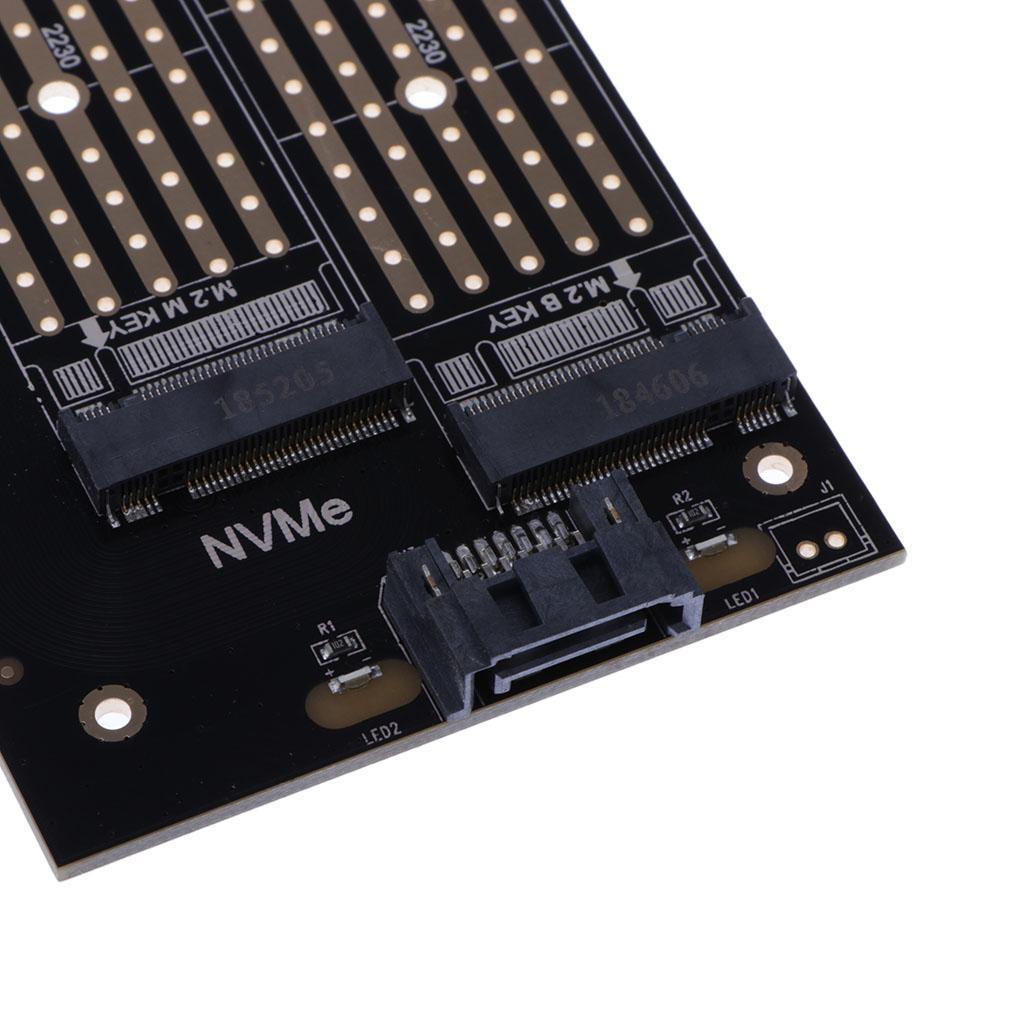 M.2 NVMe SSD NGFF TO  3.0 X4 Adapter with B Key Card Support 2230-22110