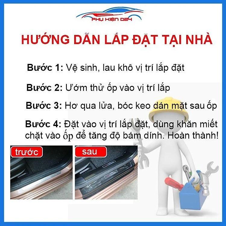 Nẹp bước chân, Ốp bậc cửa trong + ngoài Titan HONDA HRV đời 2019-2023, Hàng Cao Cấp