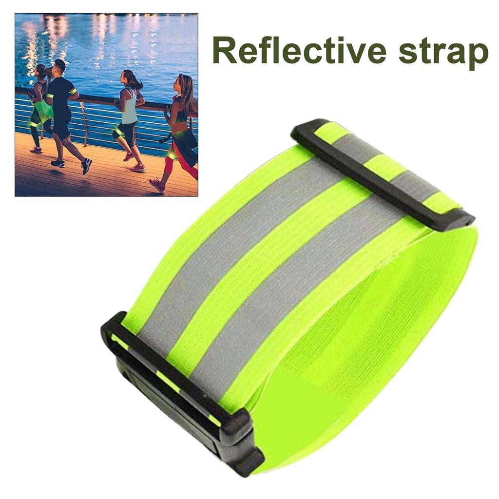 Hot Sale Simple Light Reflective Band Adjustable Safe Bicycle Reflective Strap For Night Jogging Running