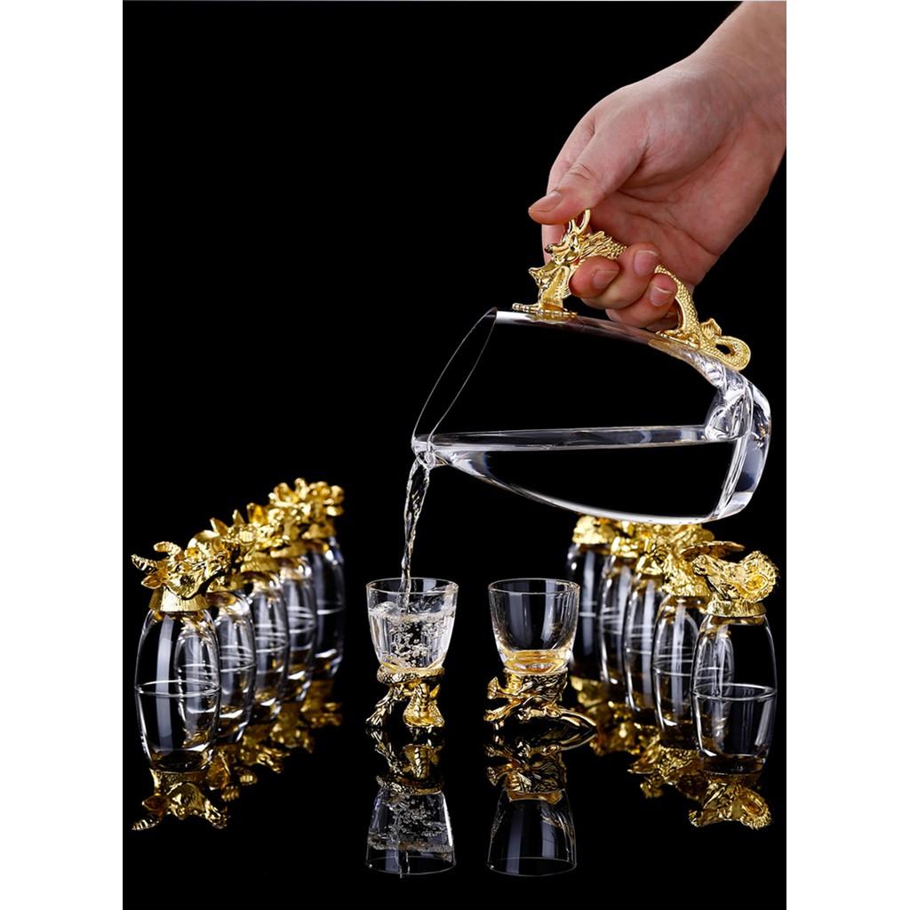 Bộ ly uống rượu 12 con giáp cao cấp mạ vàng 18K – Quà biếu tết, tân gia sang trọng, đẳng cấp -GD202