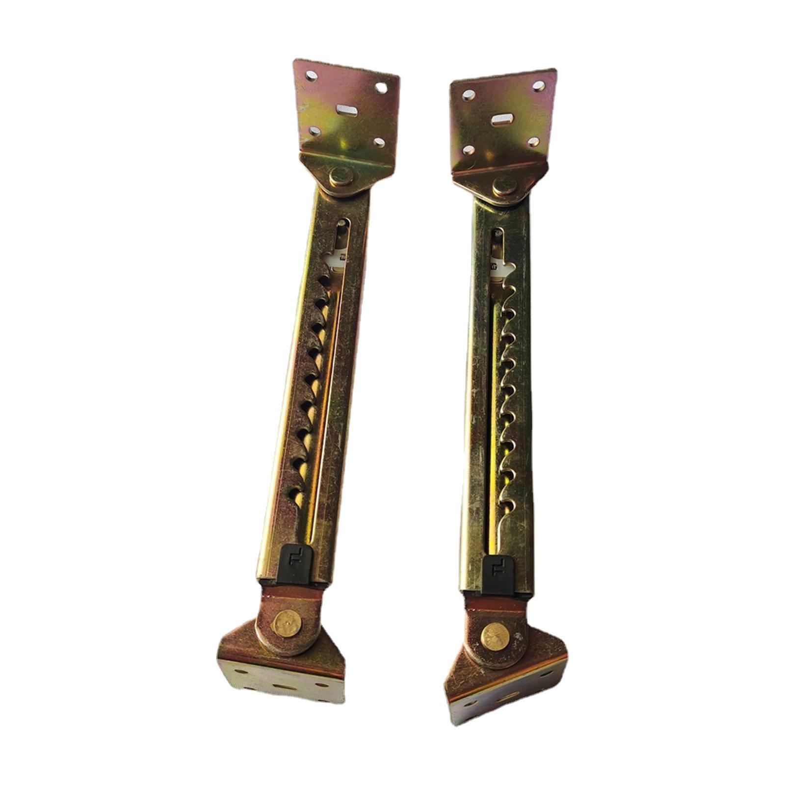 10 Gear Angle Lifting Rod Desk Hinge Adjustable, with Bracket Hardware for Cabinet