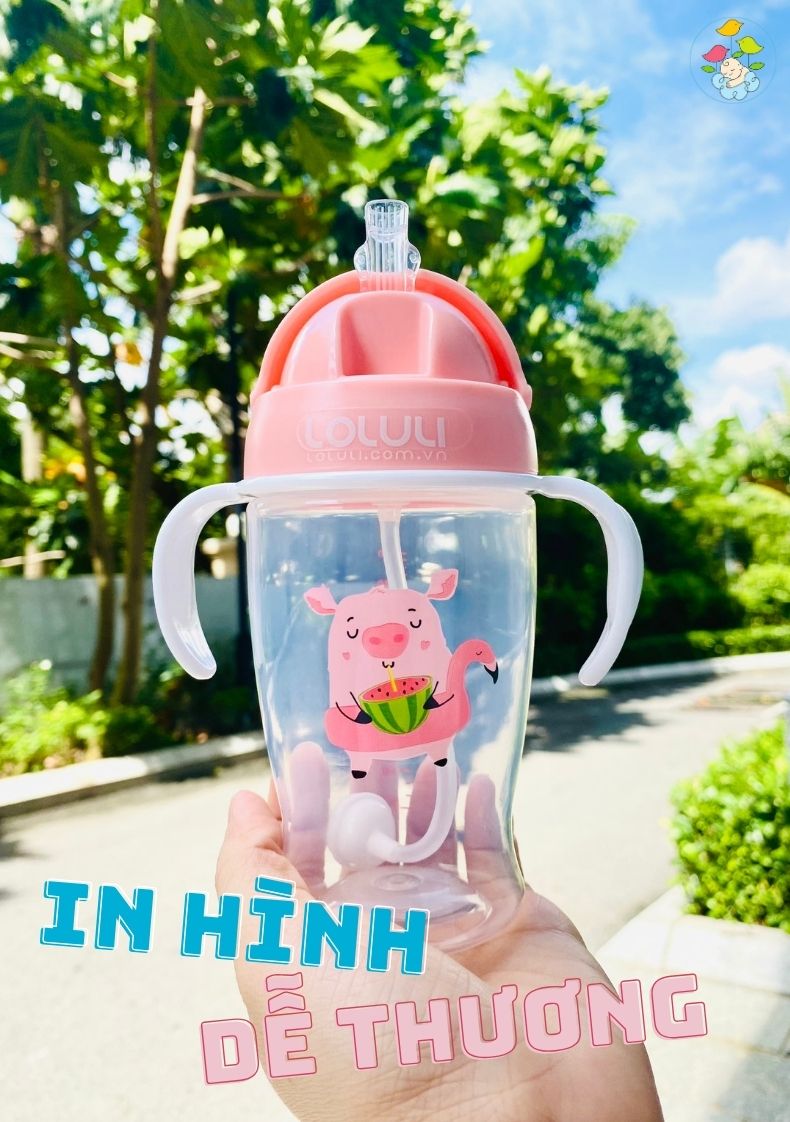Bình tập uống nước Loluli nhựa PP 280ml