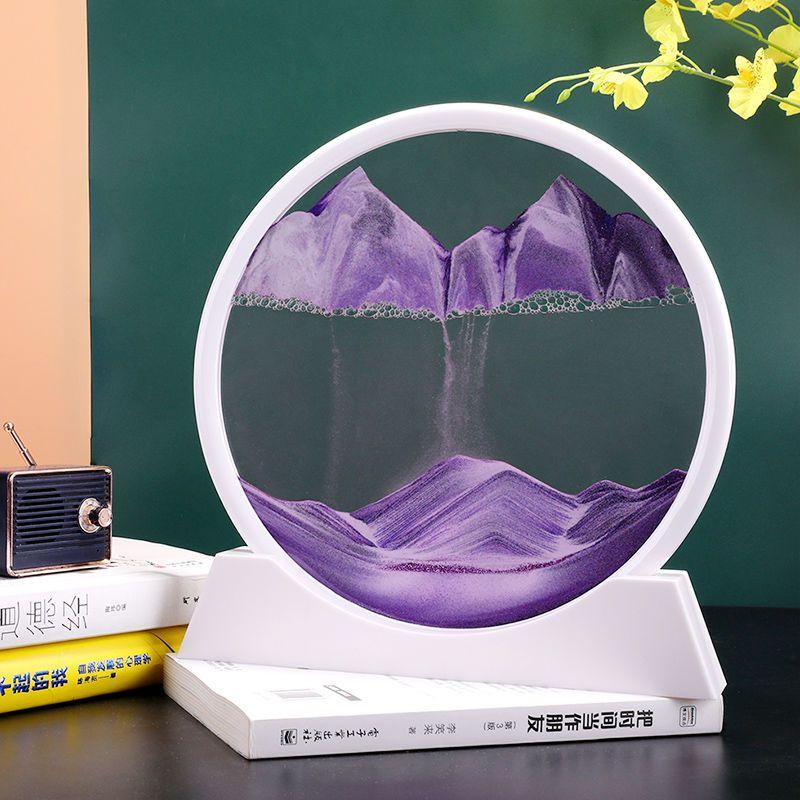 Tranh cát chảy 3D sáng tạo - Tranh cát giải nén để bàn Đếm ngược Trang Trí Nhà cửa - Quà lưu niệm'