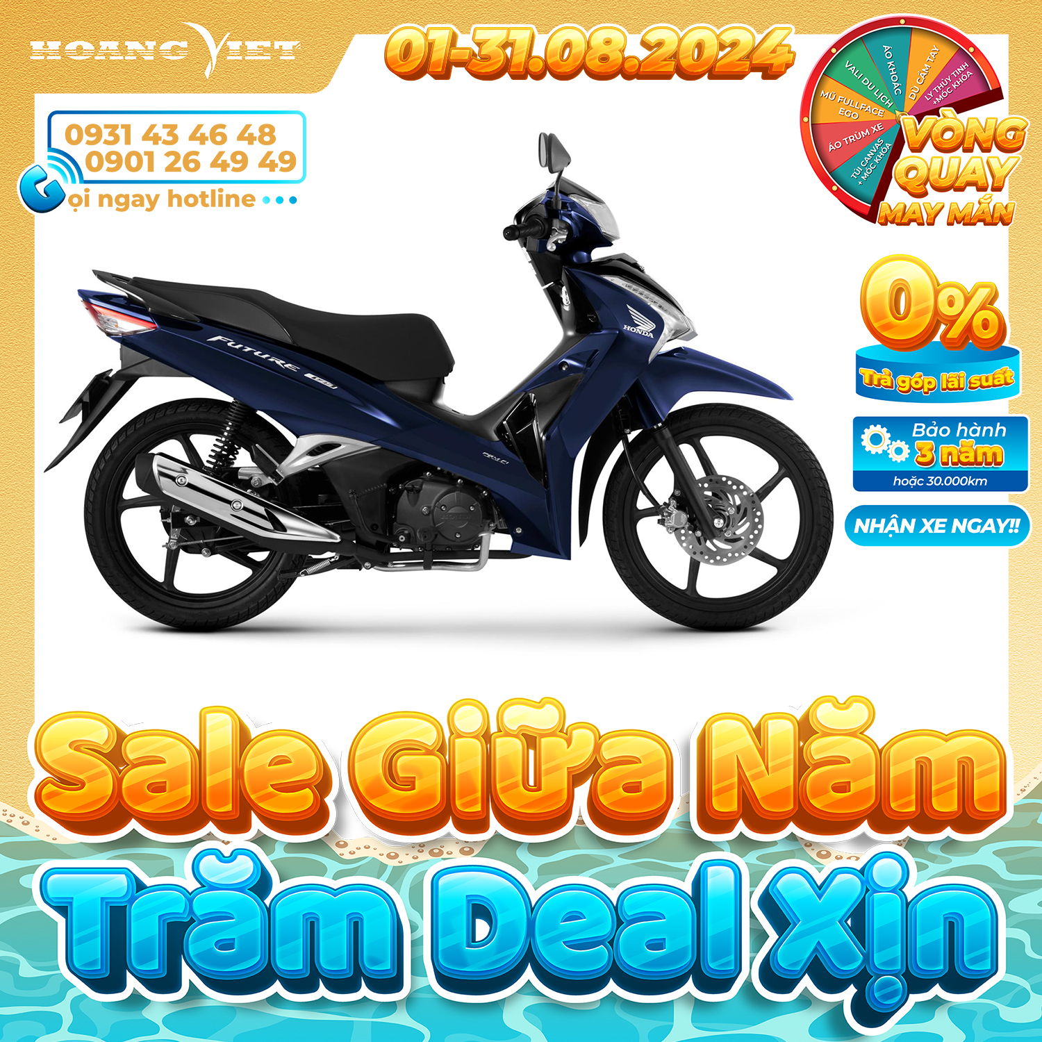 Xe Máy Honda FUTURE 125 FI 2024 - Phiên Bản Cao Cấp