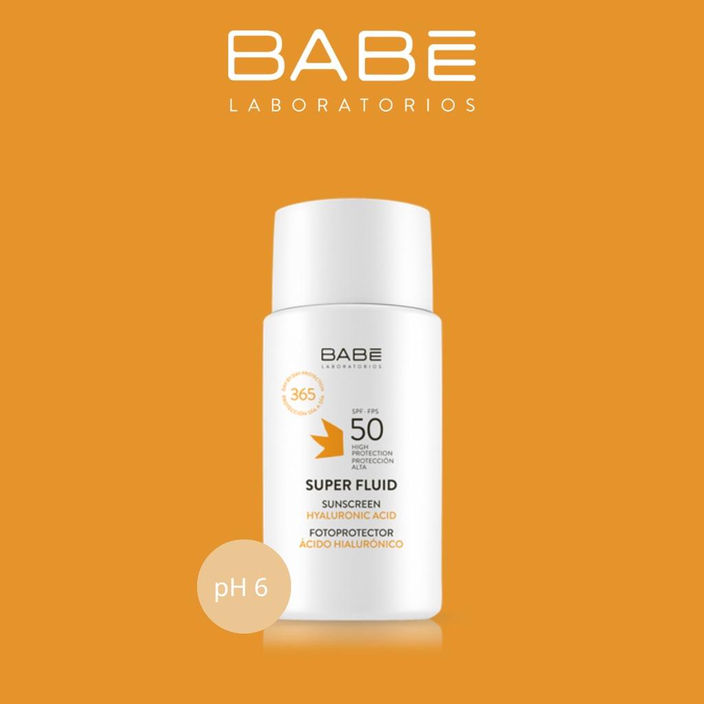 Kem chống nắng phổ rộng BABÉ Super Fluid Sunscreen SPF50 50ml (cho mọi loại da)