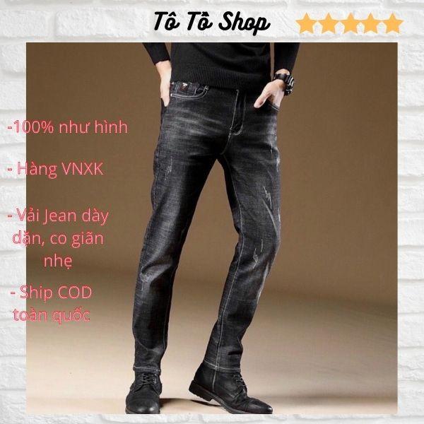 Quần Jean Nam Mẫu Mới ️️ Quần Bò Nam Chất Liệu Denim Cao Cấp Thời Trang Chuẩn Hàng Shop Tô Tồ Shop - QJNTT23