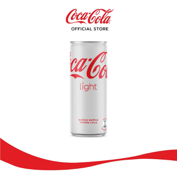 Lốc 24 Lon Nước Giải Khát Không Đường Coca-Cola Light Lon 320ml/Lon Sale 4.4 Coca-Cola Official Store