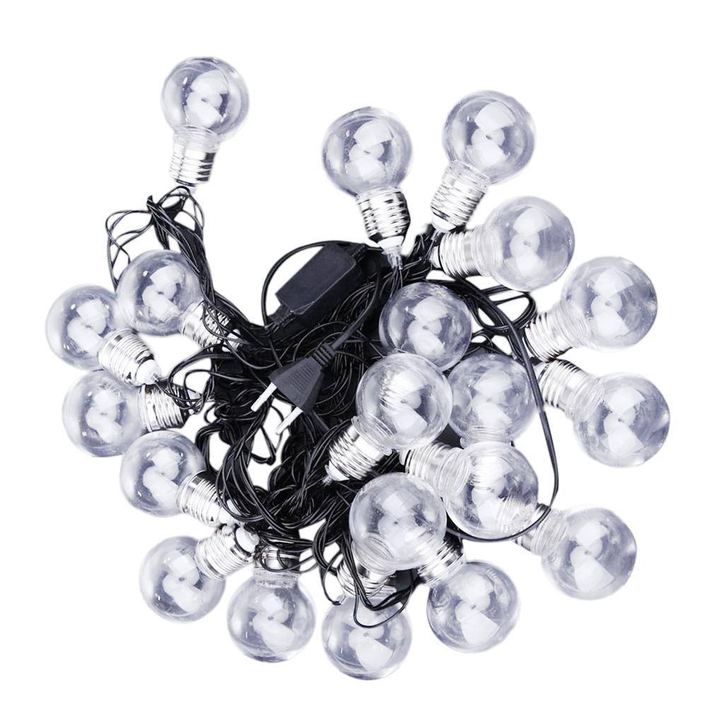 20Led Globe Ball Bulb Fairy String Light Home Garden Decor Warm White 220V