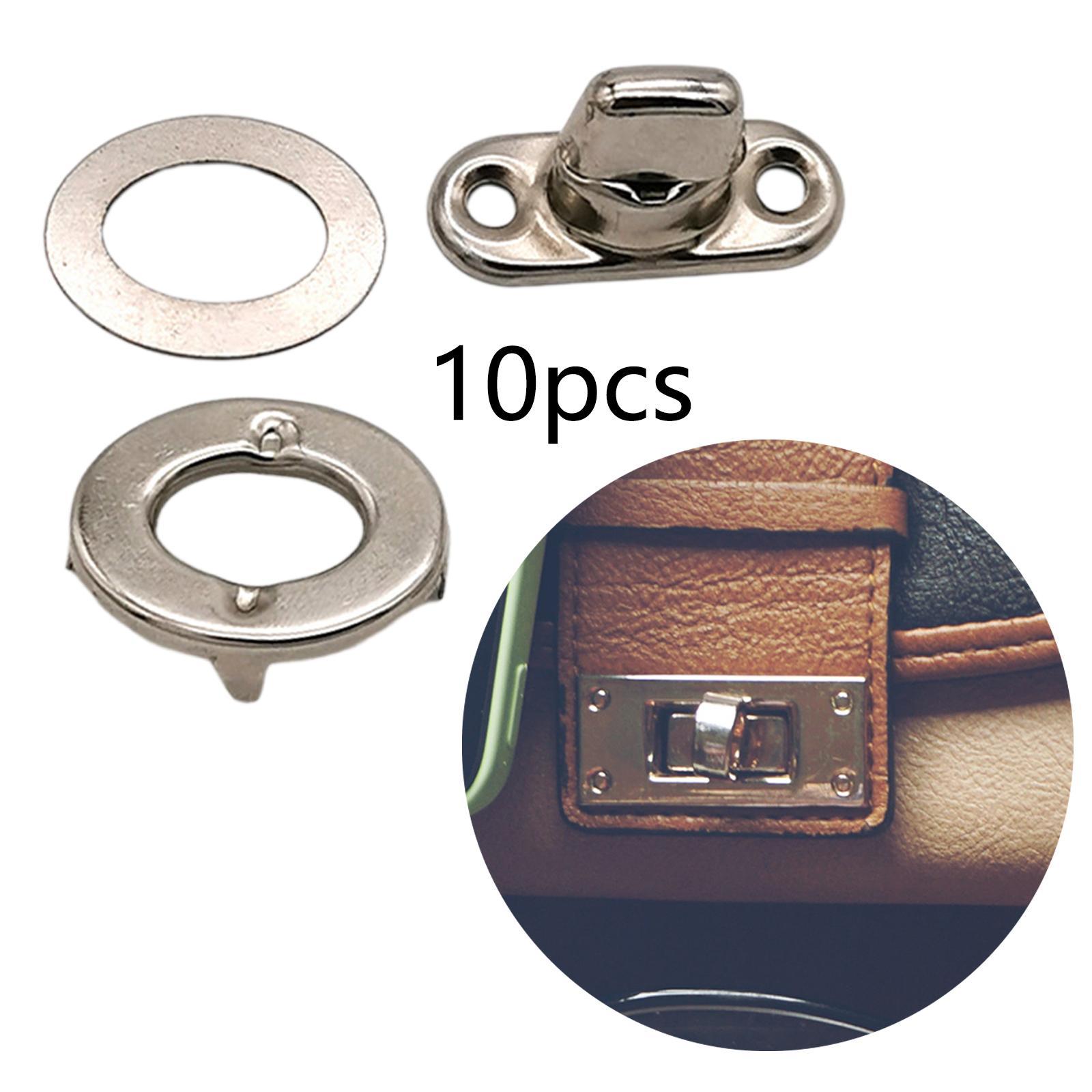 10 Pieces Rotary Button Bag Twist Lock Accessories Buckles for Jewelry Boxes