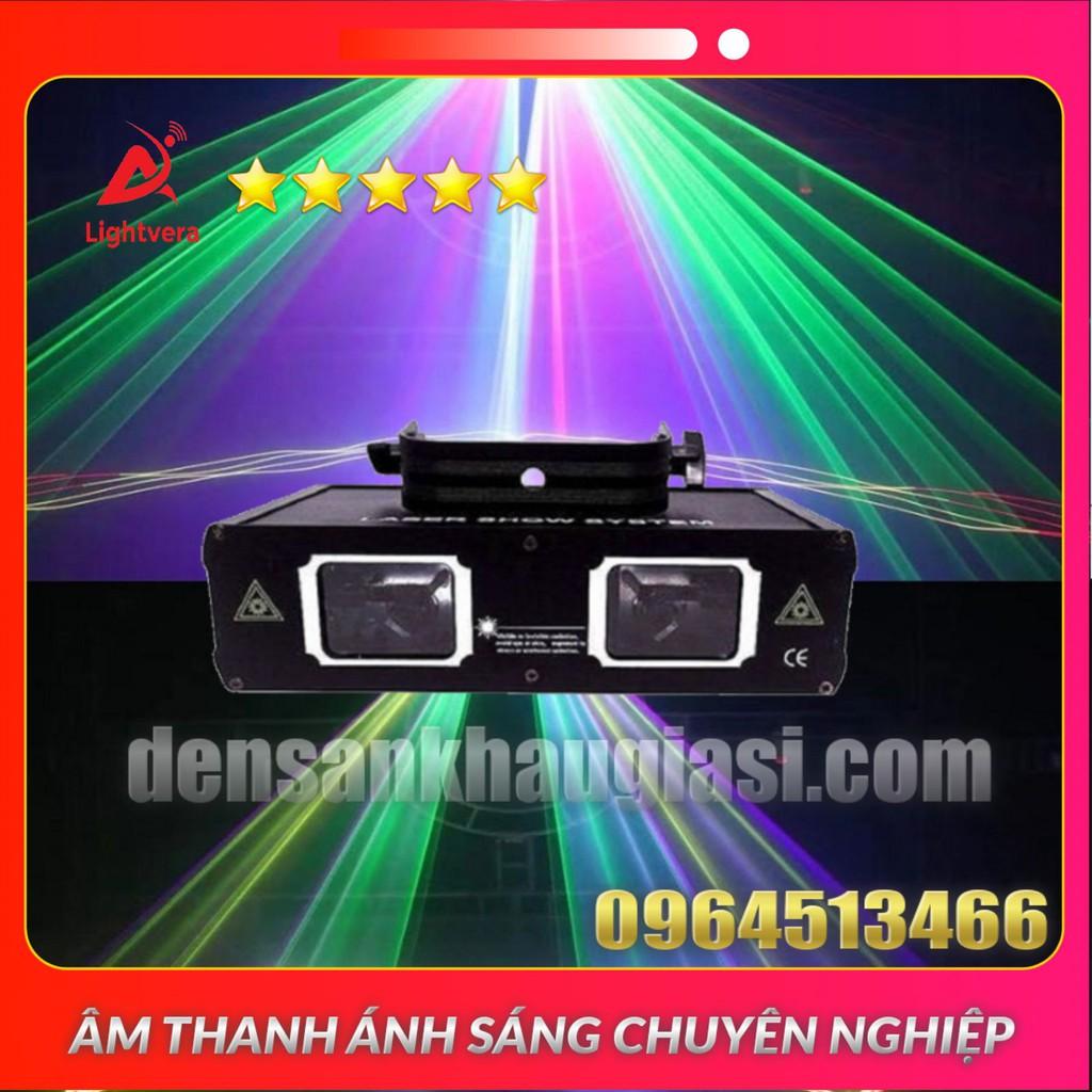Đèn Laser Quét Tia Đèn Laser 2 Cửa 7 Màu Dành Cho Phòng Bay Phòng Karaoke Đèn Sân Khấu Lightvera