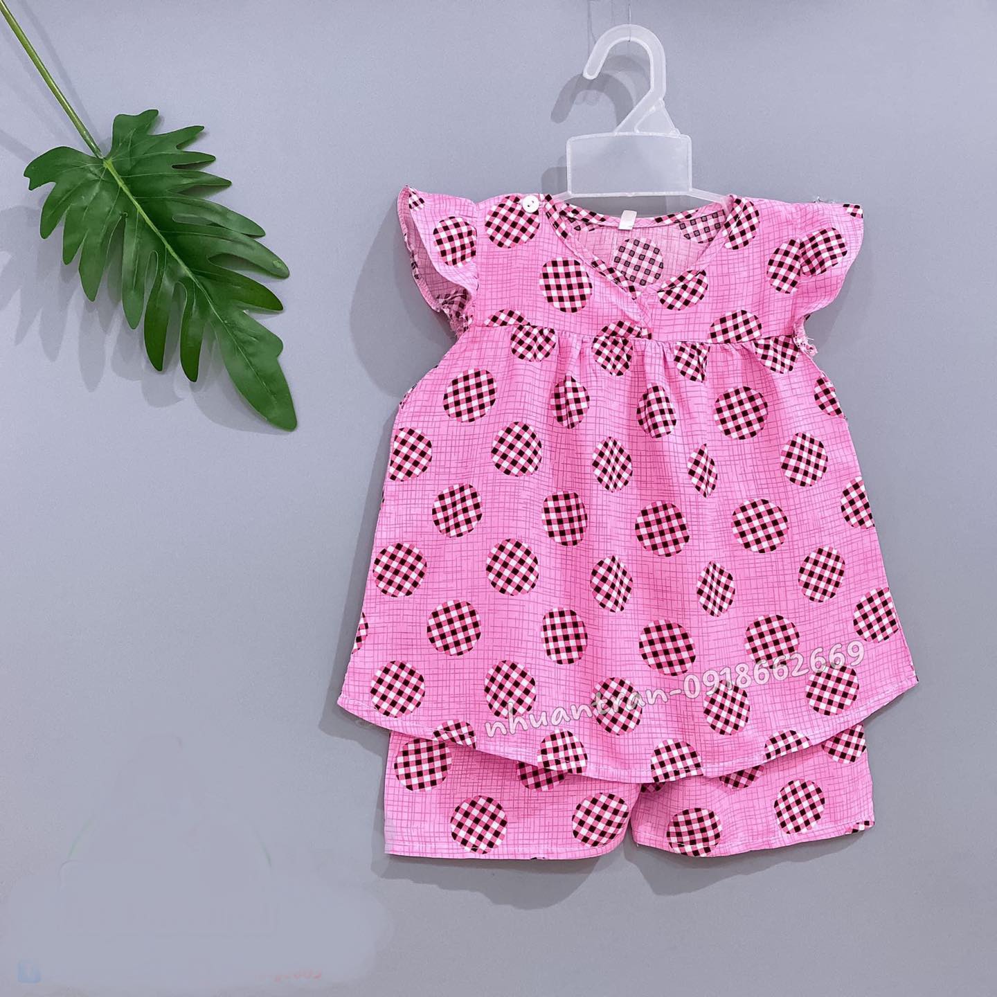 Bộ bé gái , vải lanh loại 1 size cho bé 5-20 kg