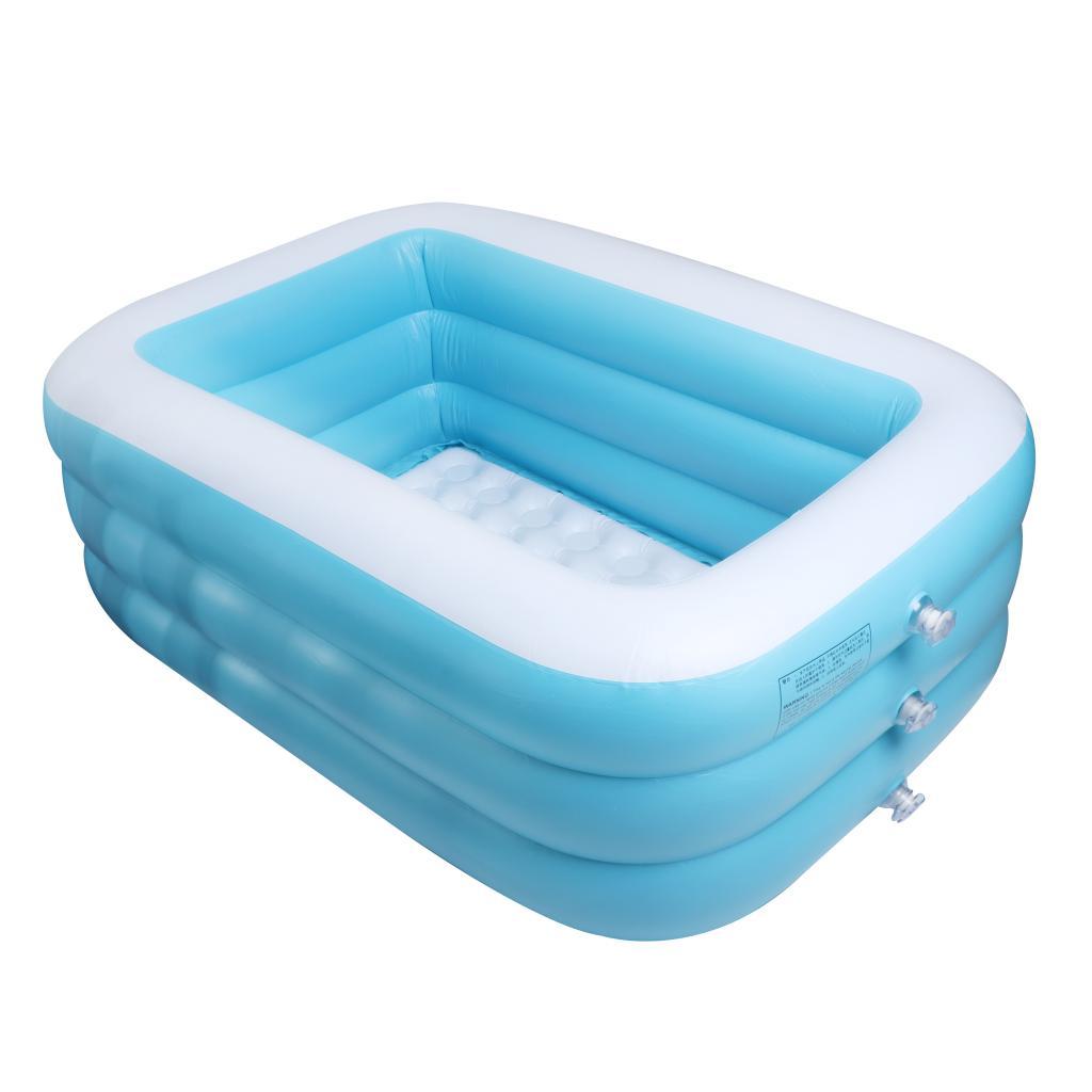 Inflatable Swimming Pool Outdoor Family Inflatable Pool with Swimming Ring Boat