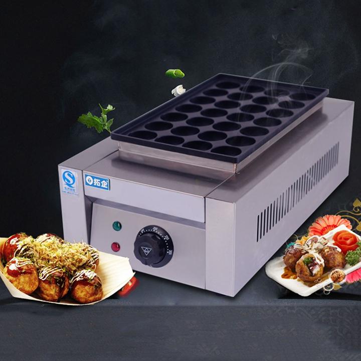 Máy làm bánh bạch tuộc công nghiệp 28 lỗ