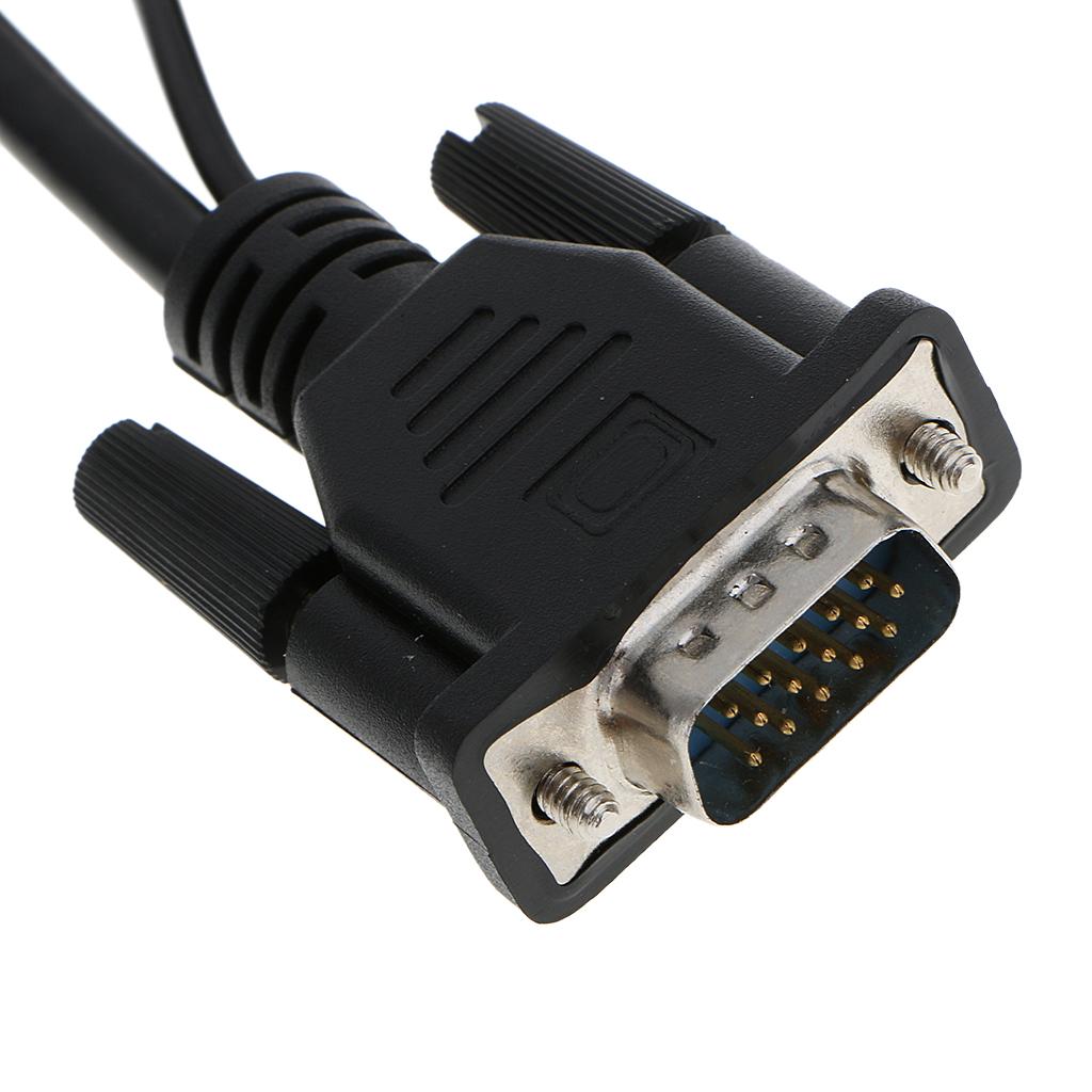 VGA To HDMI Output 1080P HD+ Audio TV AV HDTV Video Cable Converter Adapter
