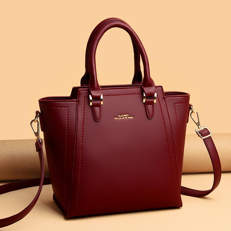 Dung Lượng Lớn Cổ Túi Tote Da Lớn Đeo Vai Đeo Chéo Túi Xách Cho Nữ 2021 Nữ Đơn Giản Túi Shopper Tay Thiết Kế