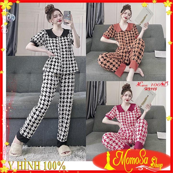 Đồ Bộ Nữ Mặc Nhà Lụa Mềm Mịn Quần Dài