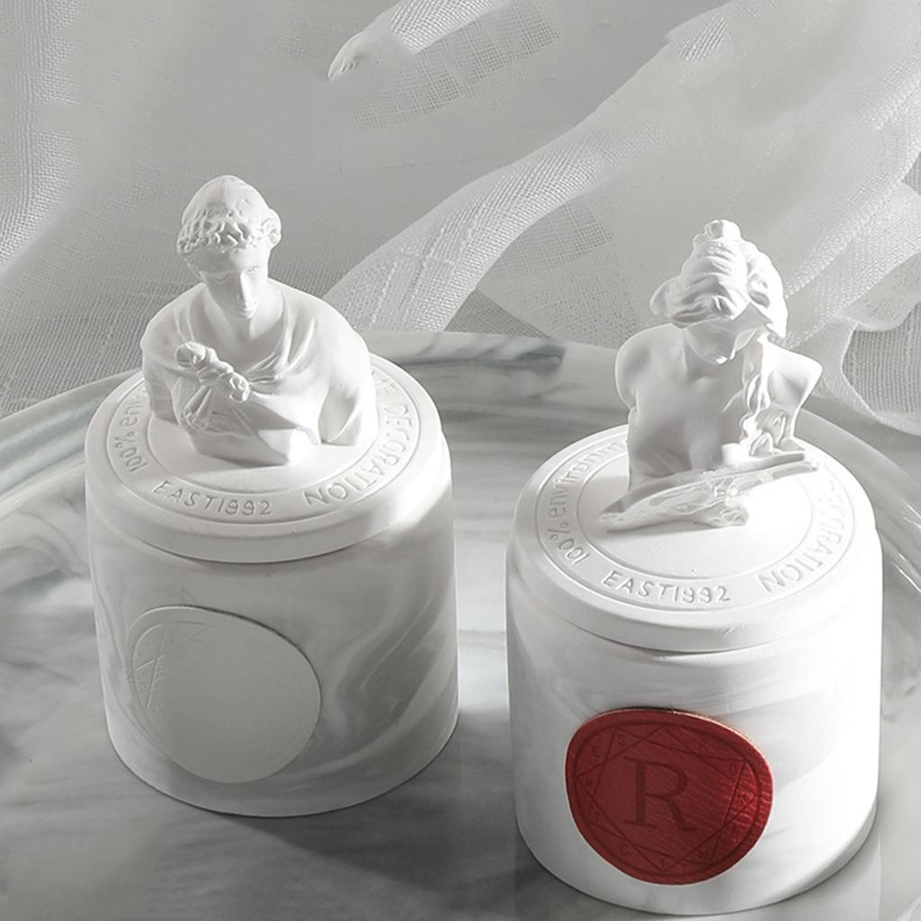 Celebrity Statue Scented Candle Cup Aromatherapy Candle Scented Relaxing INS Living Room Bedroom Office Nursery Decorative Dessert Candle Photo Props