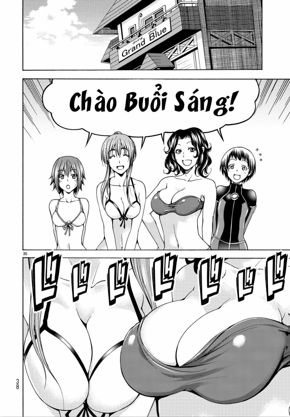 cô gái thích lặn - grand blue chapter 34 34
