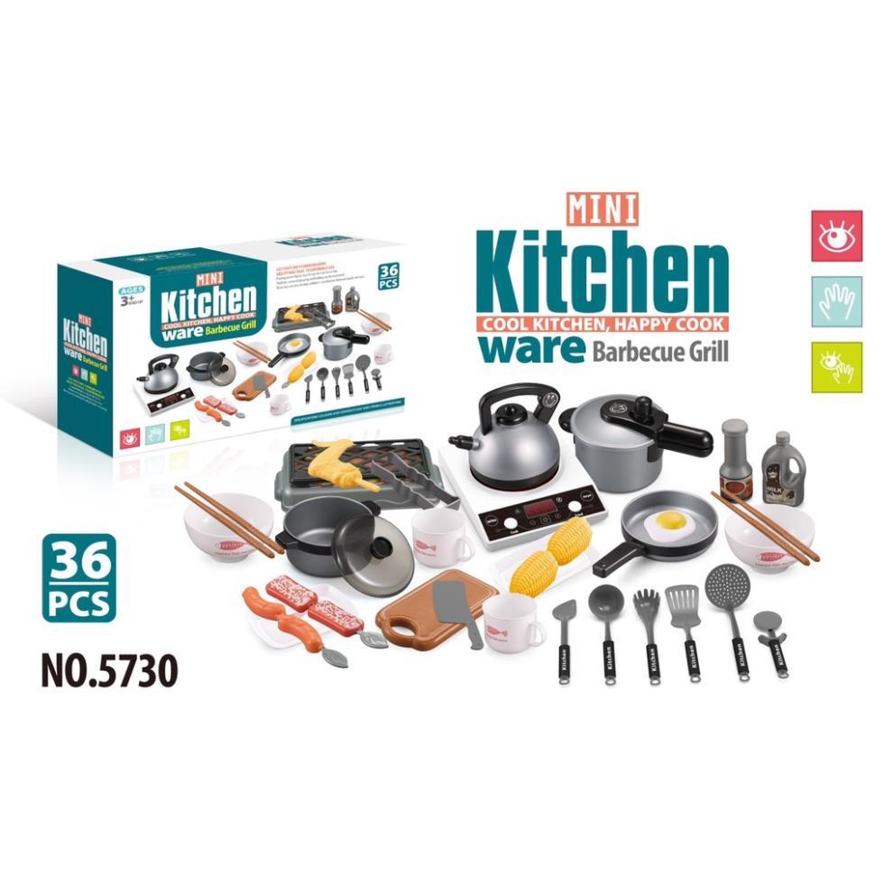 BỘ ĐỒ CHƠI NẤU ĂN 36 MÓN KITCHEN- HÀNG LOẠI 1 TO ĐẸP