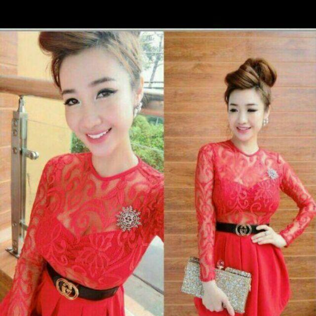 Jump ngắn ren tay dài sexy
