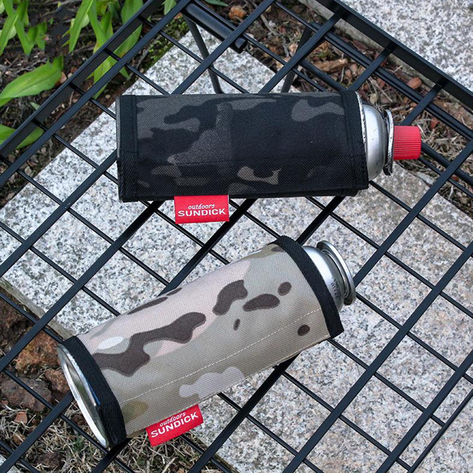 Long Gas Canister Cover Protector Camping Fuel Tank Protective Storage Bag Light