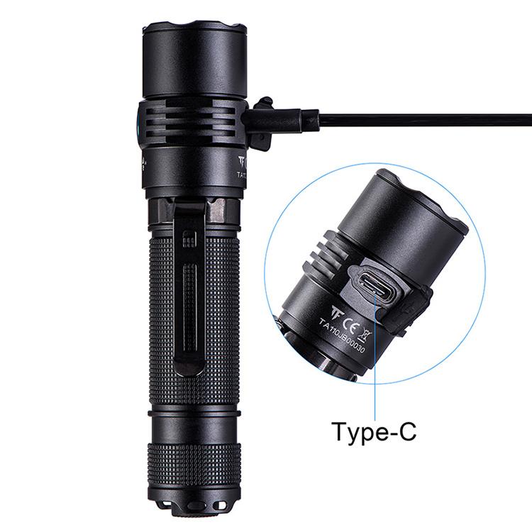 TrustFire T11R 1800 Lumen EDC - Đèn pin kẹp bỏ túi chiến thuật có thể sạc lại ,đèn LED chiếu sáng ngoài trời