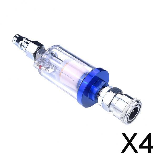 4xAir Oil Water Separator Filter Kit for Compressor Spray Paint Gun Tool