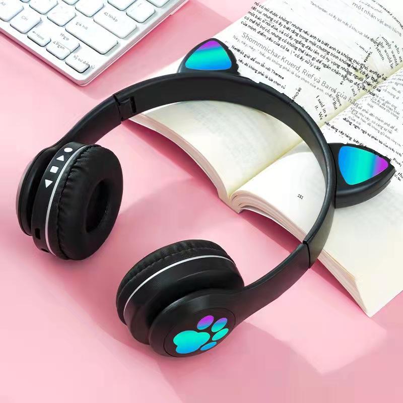 Ưu Đãi Tai Nghe Bluetooth Móng Vuốt Mèo Dễ Thương VIV-23M Tai Nghe Tai Mèo Phát Sáng Tai Nghe Không Dây