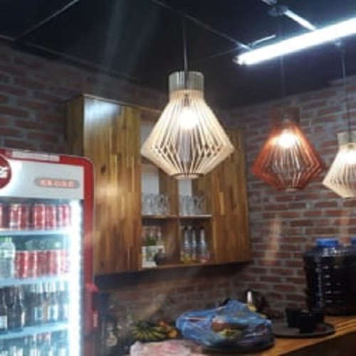 Đèn gỗ thả trần CAO CẤP hiện đại sang trọng chất liệu gỗ trang trí cho phòng khách nhà căn hộ decor nhà quán cafe