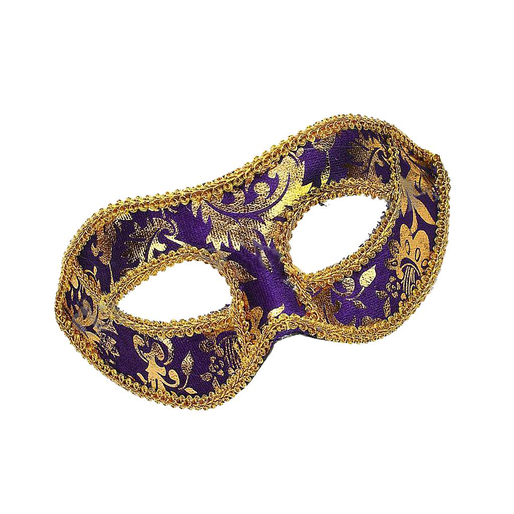 Venetian Masquerade Fancy Dress Ball Eye Mask Party Halloween Costume Purple