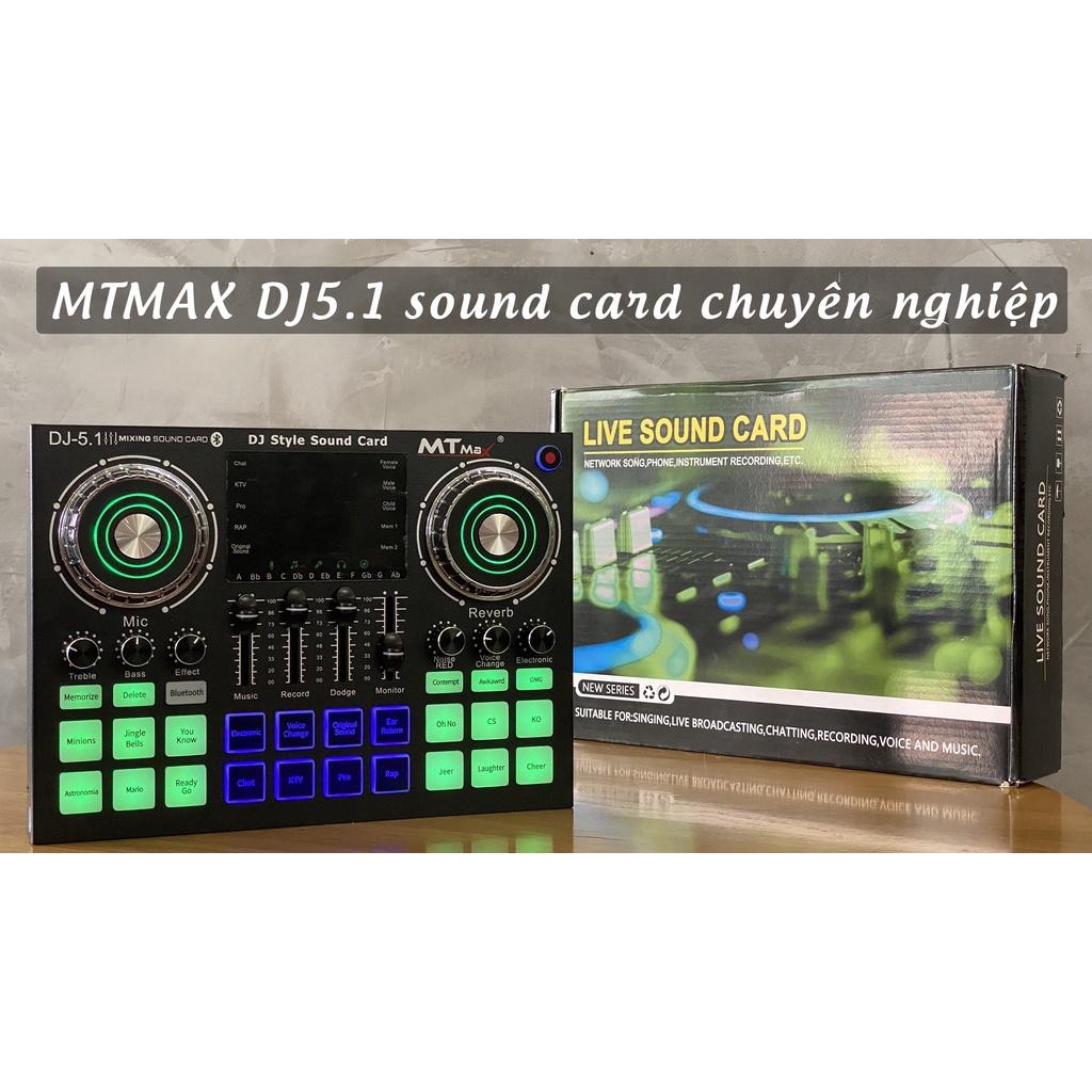 Soundcard DJ 5.1 tích hợp nhiều chức năng đặc biệt - thiết kế vỏ ngoài bằng hợp kim &amp; nhưa cao cấp.