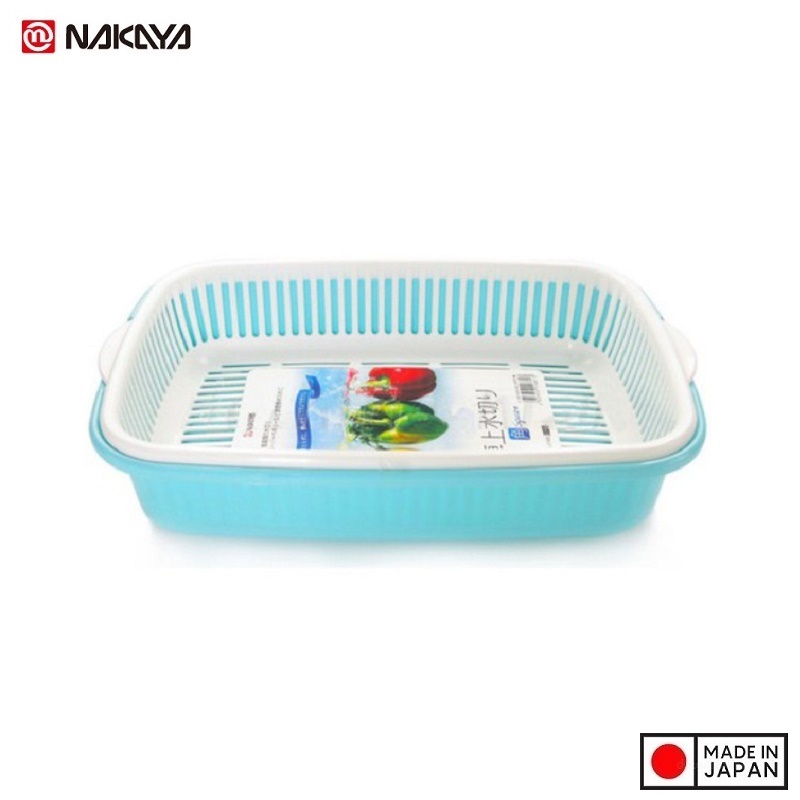 Bộ khay đựng rau củ chữ nhật Nakaya 1.7L - Hàng nội địa Nhật Bản nhập khẩu chính hãng