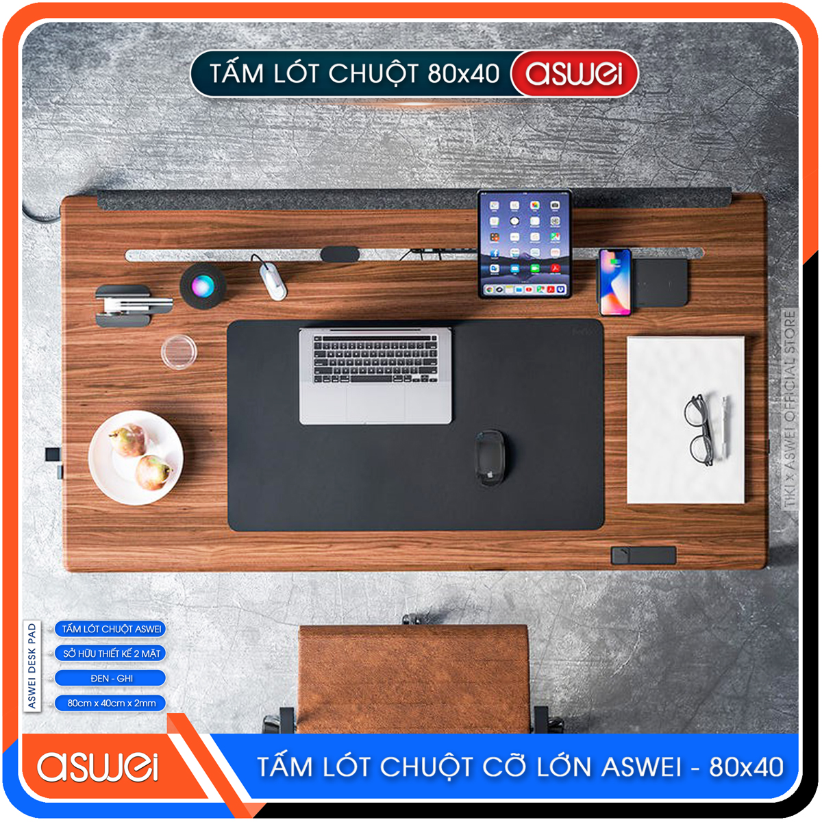 Tấm Lót Chuột ASWEI - Hàng Chính Hãng