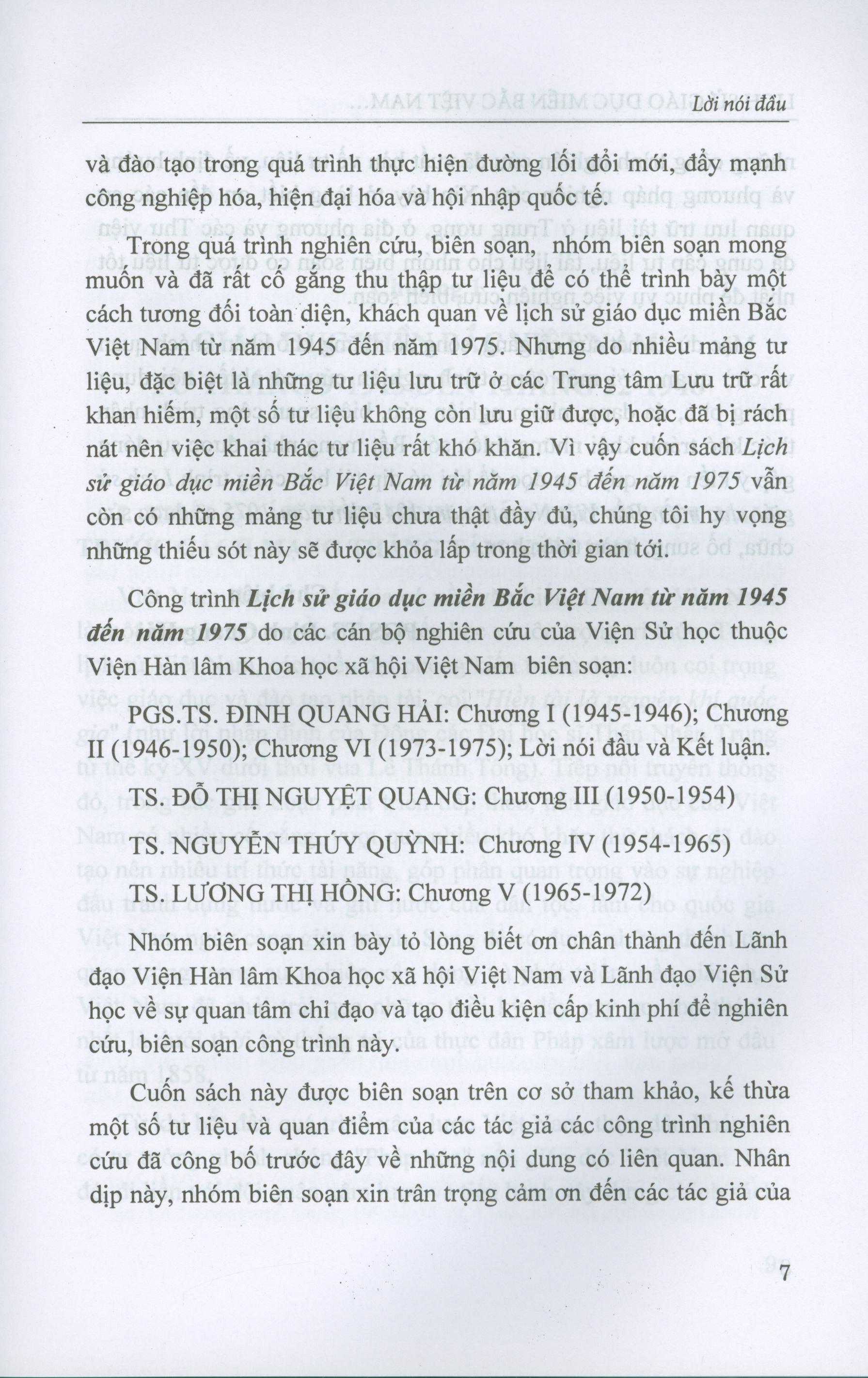 Lịch Sử Giáo Dục Miền Bắc Việt Nam Từ Năm 1945 Đến Năm 1975