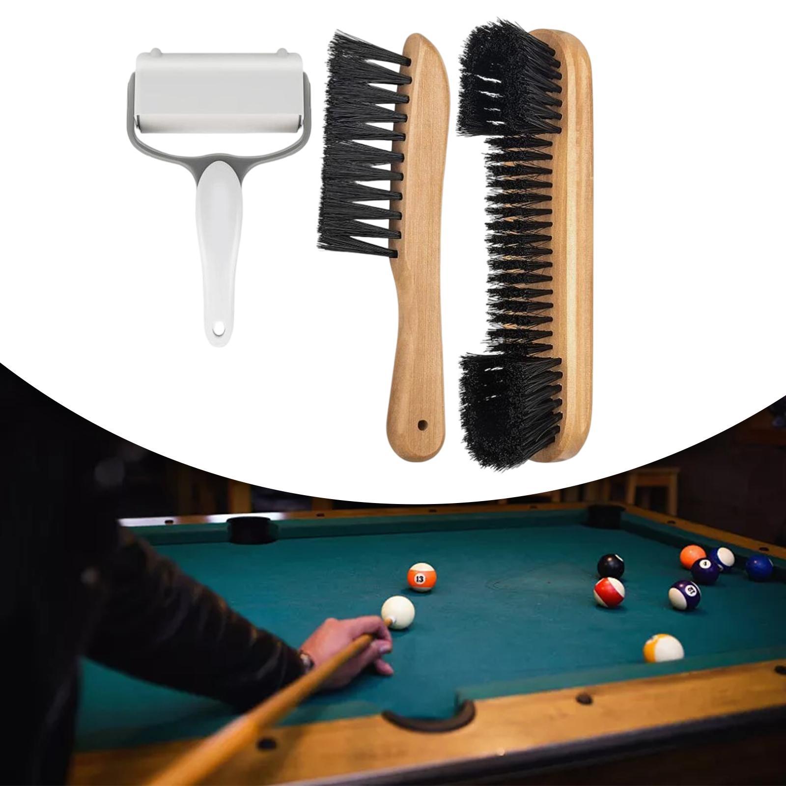 Durable Billiards Pool Table Brush Set Cleaning Brushes Pool Table Cleaner