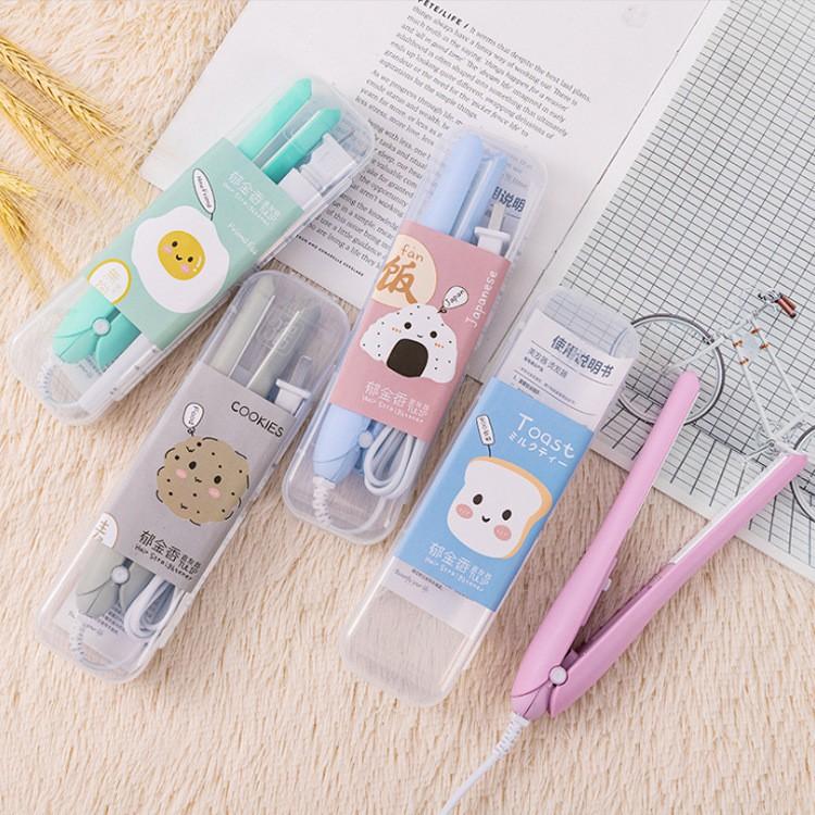 Máy duỗi tóc kẹp thẳng tóc MINI gấu thỏ vịt Line xinh xắn cute