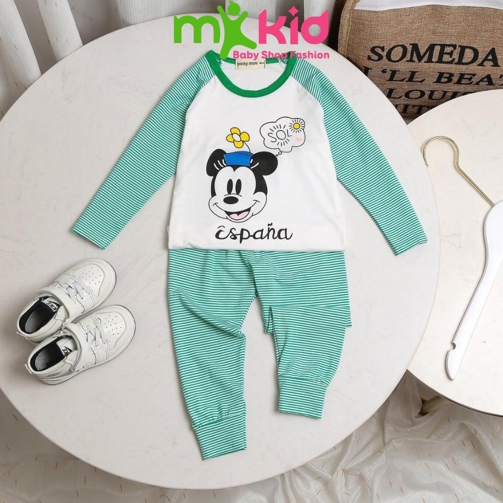 Bộ thu đông cho bé ️ Bộ dài tay Minkymom dài tay cho bé trai bé gái chất cotton co dãn và thấm hút mồ hôi tốt