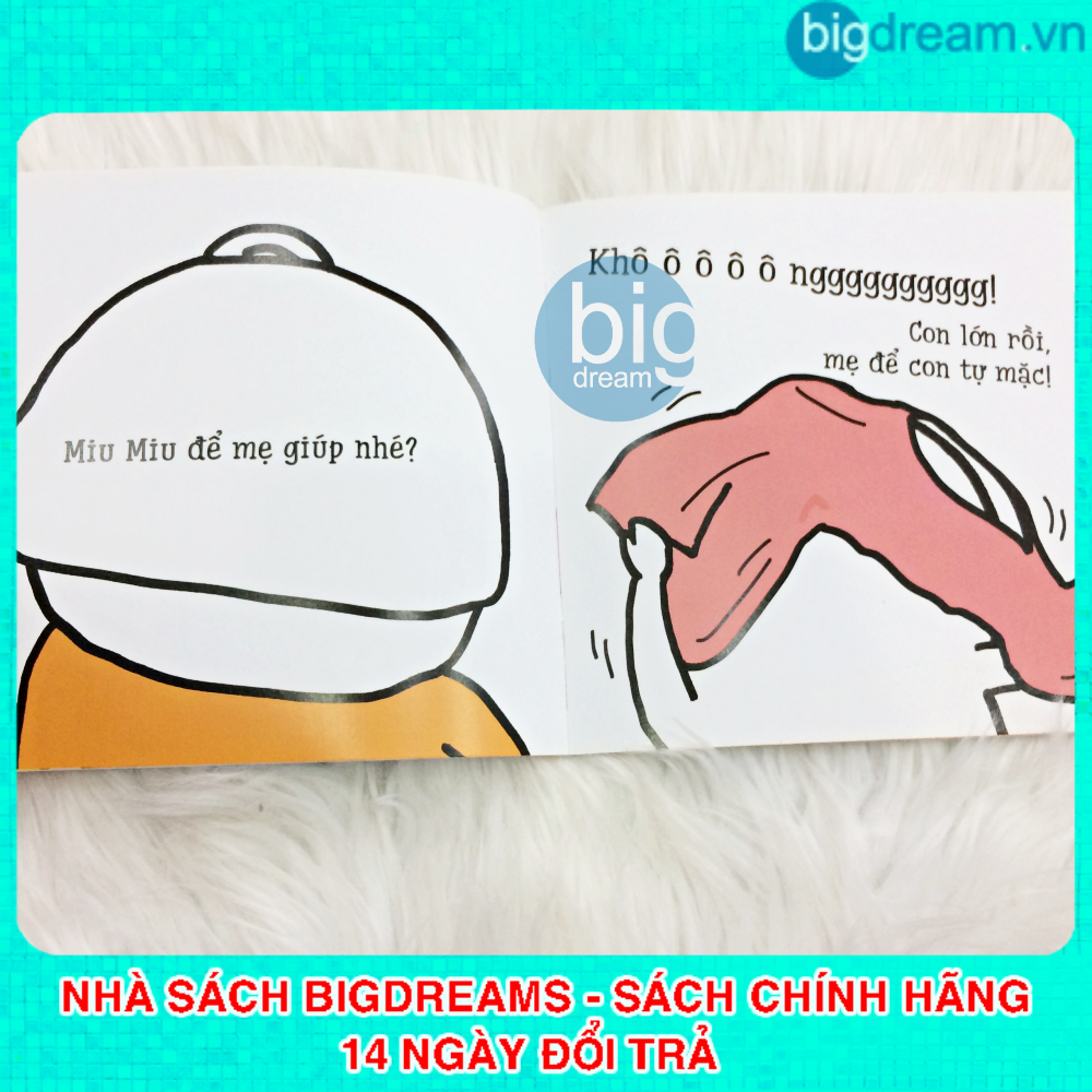 Miu Miu Tự Lập - Mặc Quần Áo Ehon Kĩ Năng Sống Cho Bé 1-6 Tuổi - Miu Bé Nhỏ Hiểu Chuyện