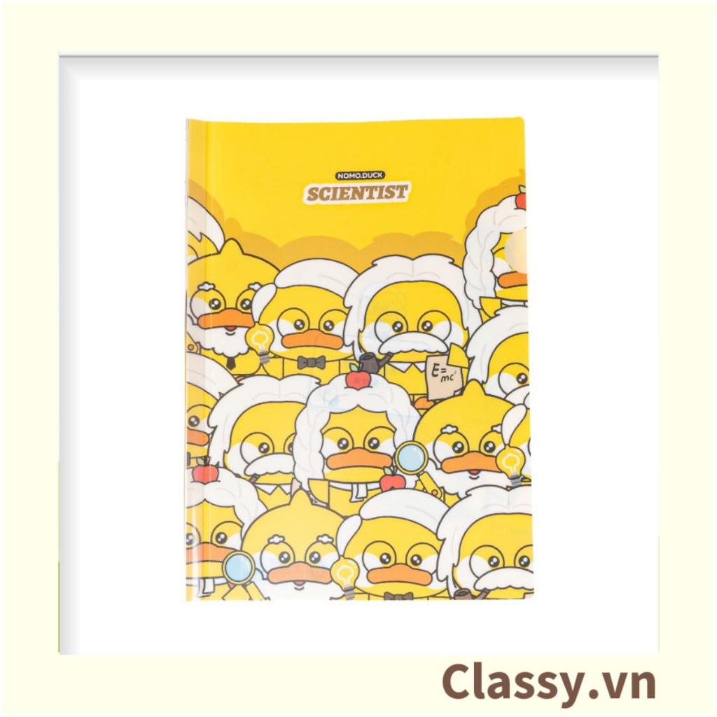 Kẹp giấy A4 Classy cute ngộ nghĩnh NoMo Duck Space Travel Vịt Vàng Lưu Trữ Hồ Sơ PK972