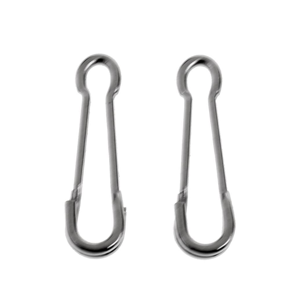 100x Hawaiian Snaps with Easy Link Swivels Wire Leader Quick Change Clips Connectors Rig Rings Saltwater