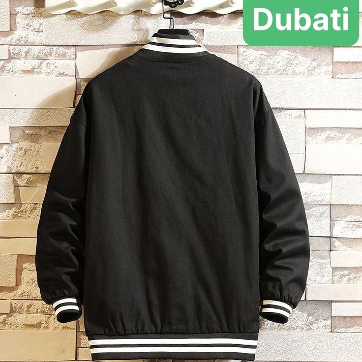 ÁO KHOÁC BOMBER NAM NỮ VẢI MERO LOGO THÊU PHONG CÁCH HÀN QUỐC- DUBATI FASHION