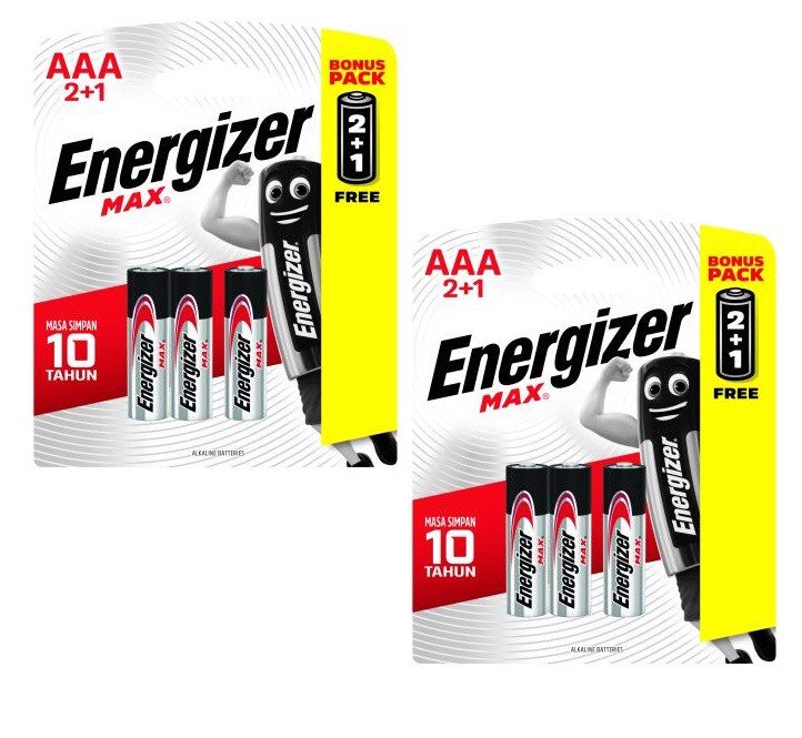 Bộ 2 Vỉ Pin Energizer Alkaline Max AAA E92 2+1