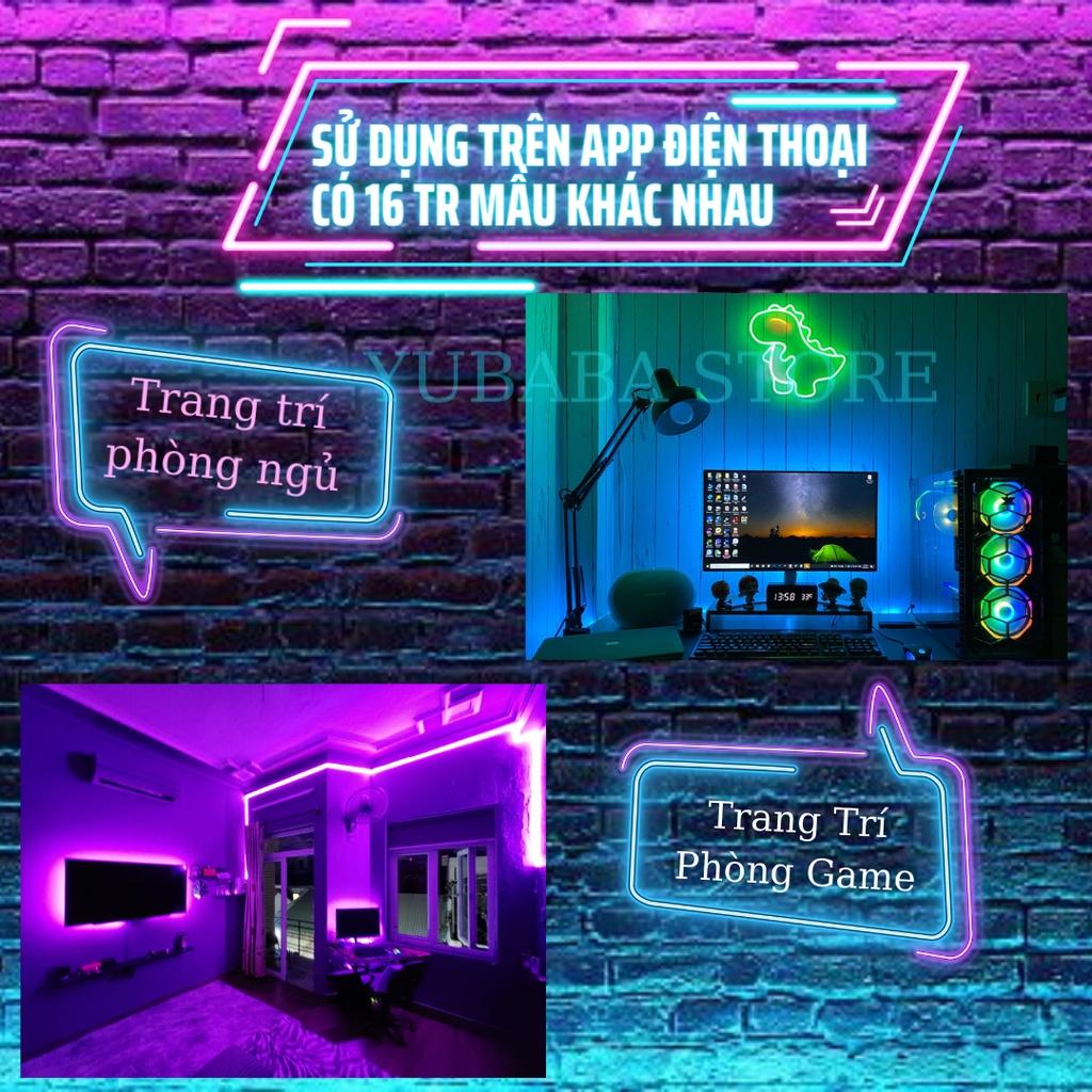 Đèn LED TikTok 5M Mix Đổi Màu RGB Quay Video Cuốn Hút Triệu View.Dùng App Điều Khiển IP 65 Chống Nước