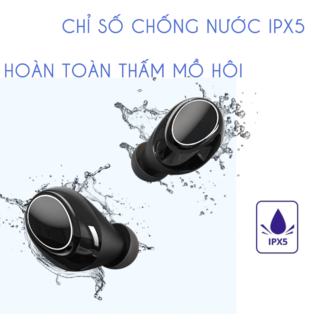 Tai nghe Bluetooth Tronsmart Onyx Neo APTX Tai nghe không dây TWS với chip Qualcomm, Điều khiển âm lượng, IPX5 ,Thời gian chơi 24 giờ -Hàng nhập khẩu