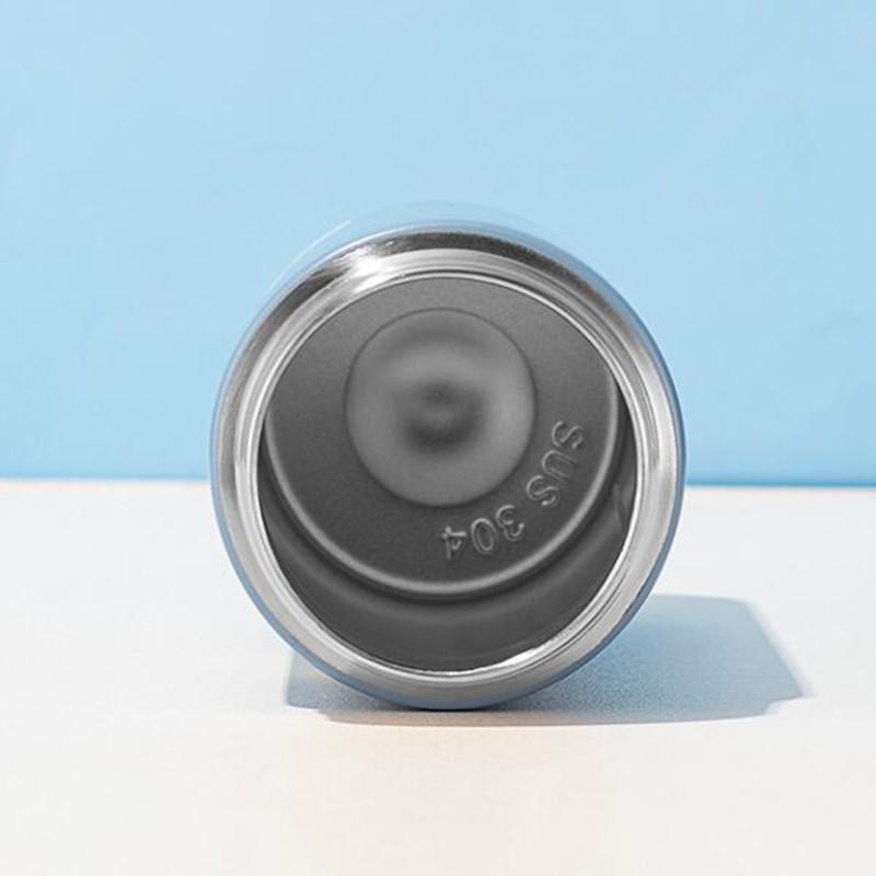 280Ml Hoạt Hình Inox Giữ Nhiệt Cốc Tập Uống Có Ống Hút Di Động Silicon Dây Trẻ Em Nhiệt Nước Con Tumbler Thermocup