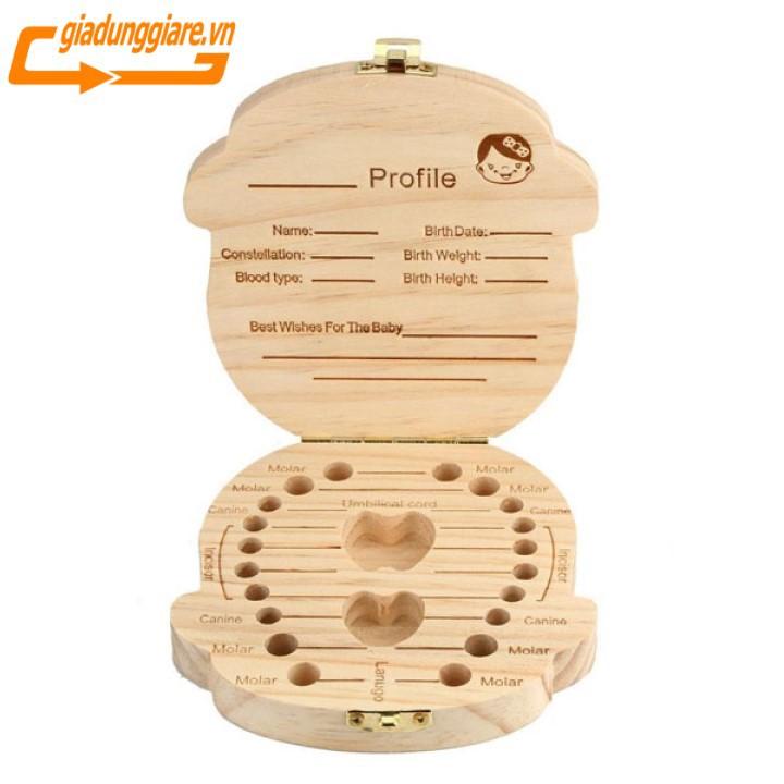 HỘP ĐỰNG RĂNG SỮA BẰNG GỖ - CHIẾC HỘP LƯU GIỮ KỶ NIỆM THẦN TIÊN CỦA CON - Hàng Chất Lượng KST